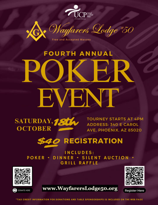 Wayfarer's Lodge Fourth Annual UCP Poker Event